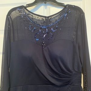 COPY - Alex Evenings Dark Navy dress